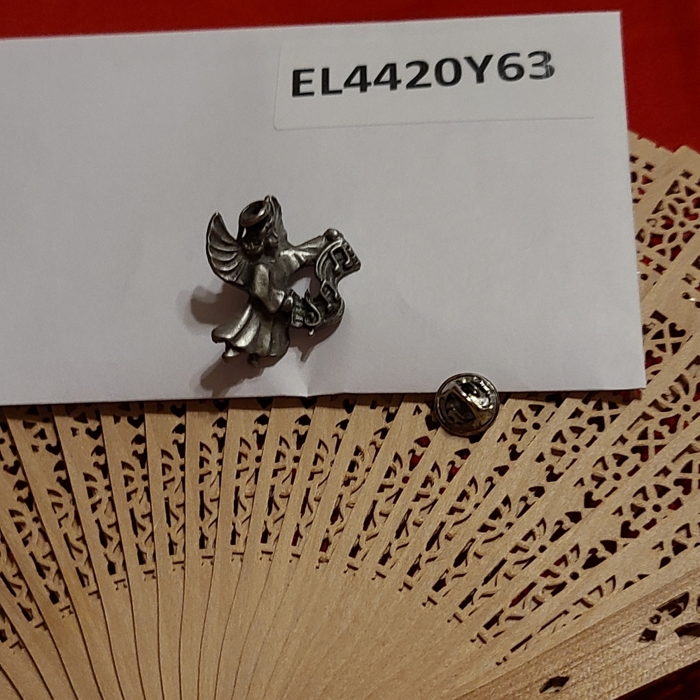 Silver Angel Brooch with Musical Notes Secert Santa Gift For Chruch Friend - Picture 8 of 8